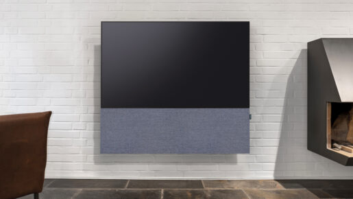 Canvas Soundbar med kvadrat højttaler stof "Ocean grey" - Image 2