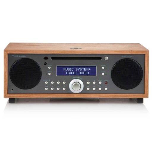 Tivoli Audio music system plus cherry metallic taupe